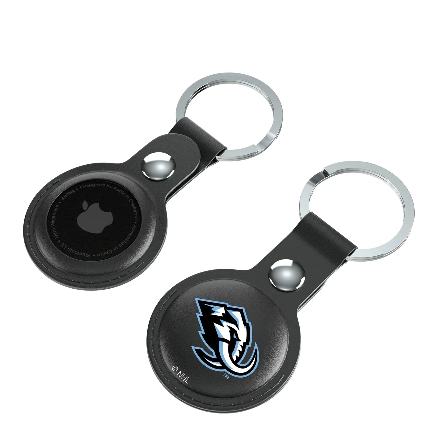 Utah Mammoth Insignia Black Airtag Holder 2-Pack