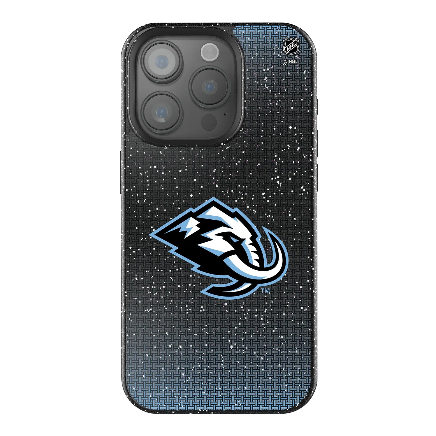 Utah Mammoth Linen Black Bling Phone Case for Apple iPhone