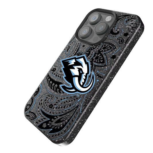 Utah Mammoth Paisley Black Bling Phone Case for Apple iPhone