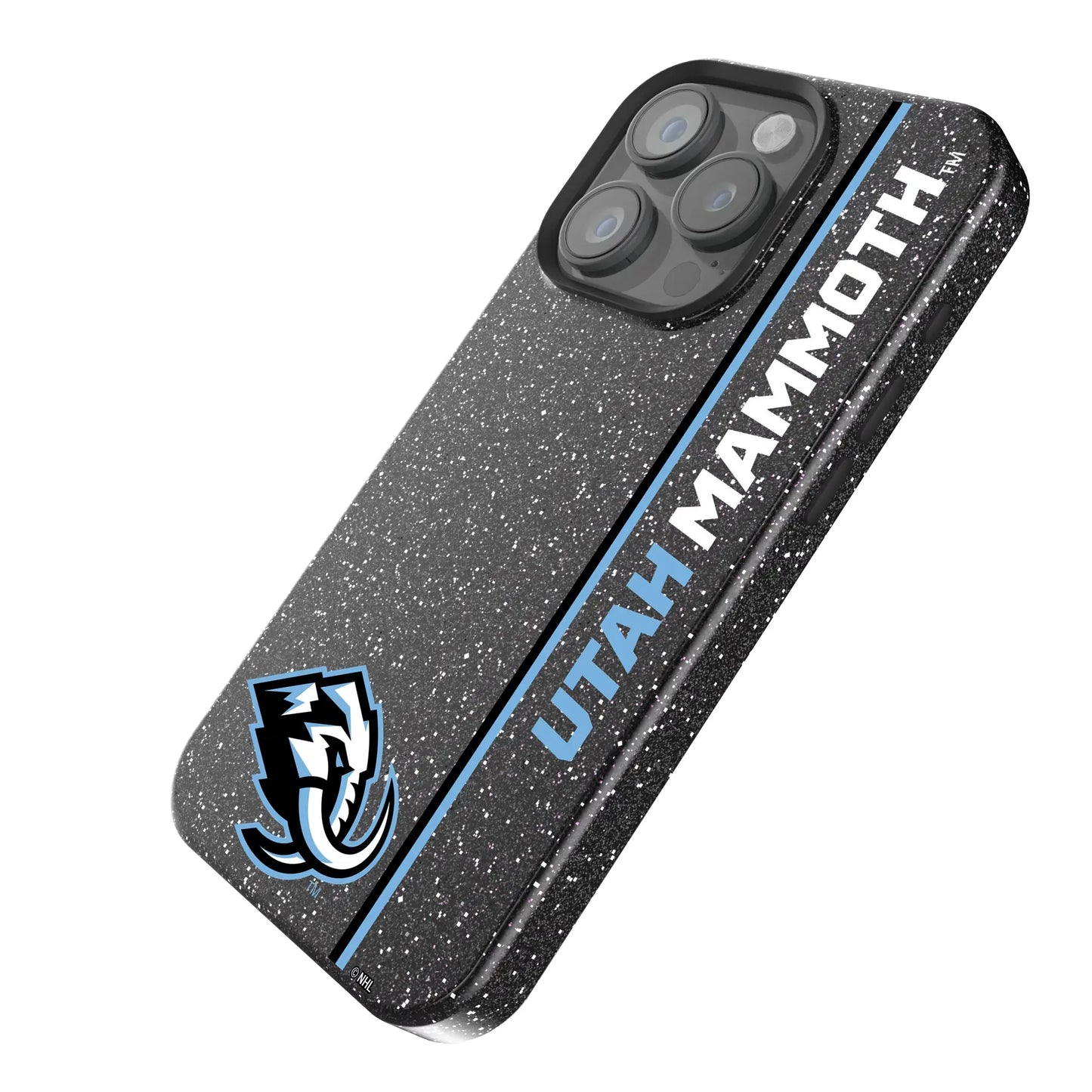 Utah Mammoth Sidebar Black Bling Phone Case for Apple iPhone