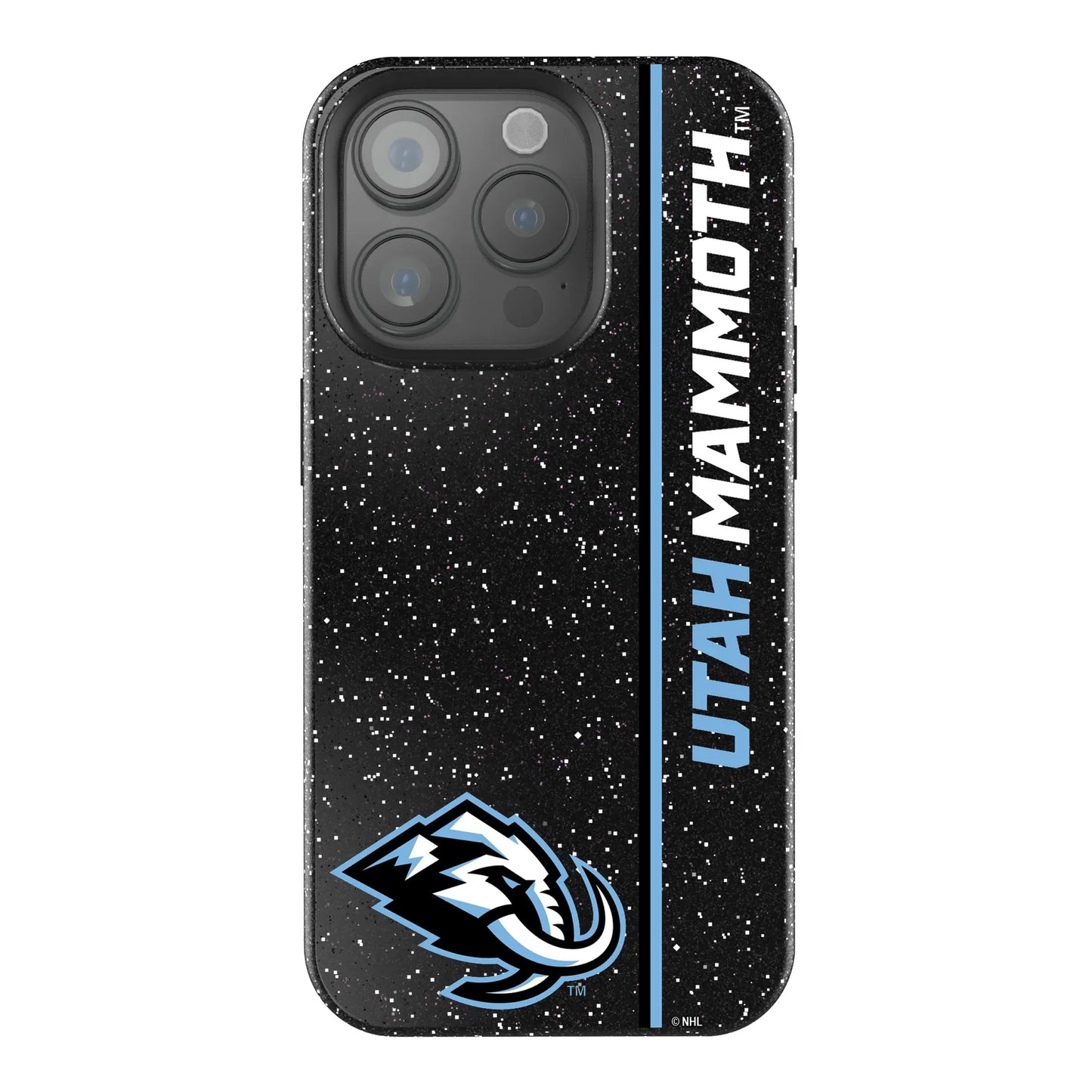 Utah Mammoth Sidebar Black Bling Phone Case for Apple iPhone