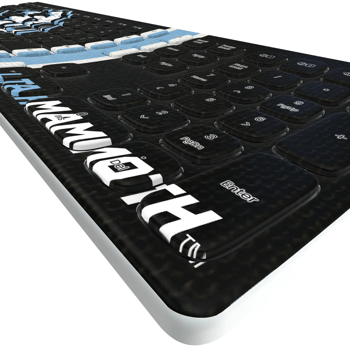 Utah Mammoth Stripe Curved Wireless Keyboard