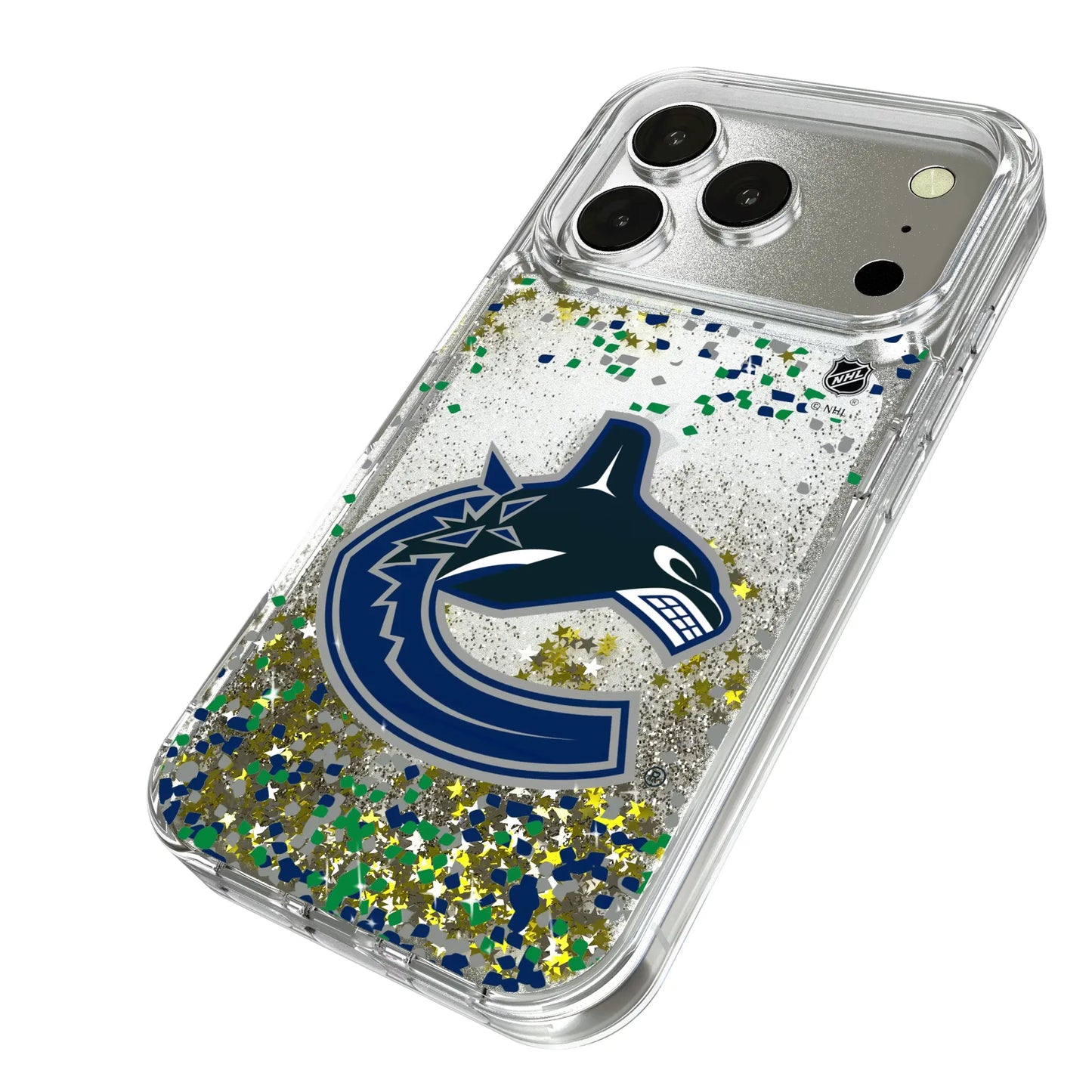 Vancouver Canucks Confetti Glitter Phone Case for Apple iPhone