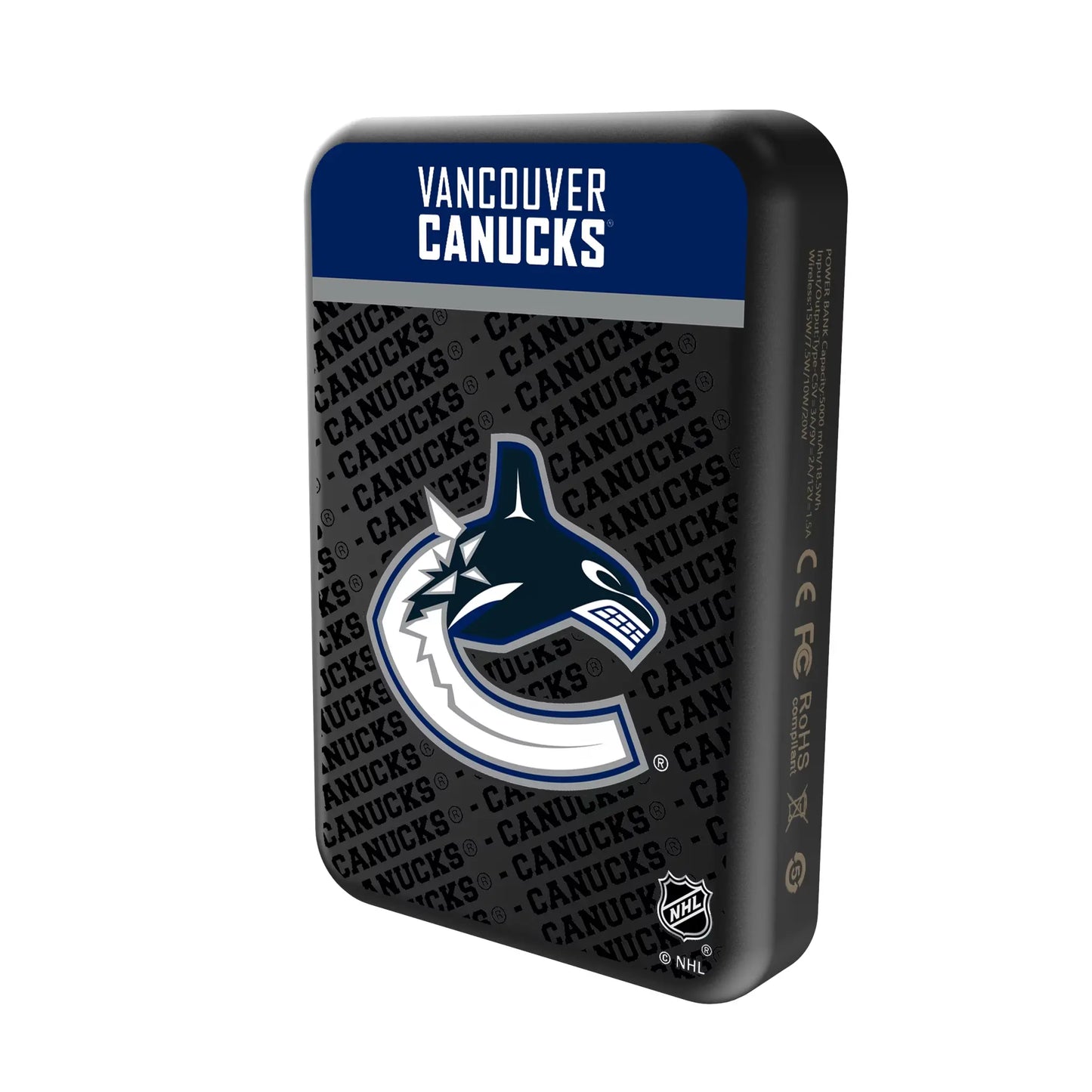 Vancouver Canucks Endzone Plus Wireless Mag Power Bank