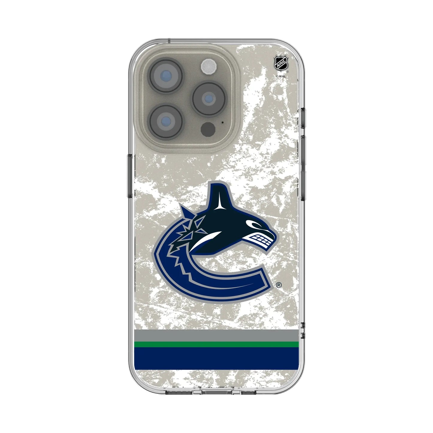 Vancouver Canucks Ice Stripe Clear Phone Case for Apple iPhone