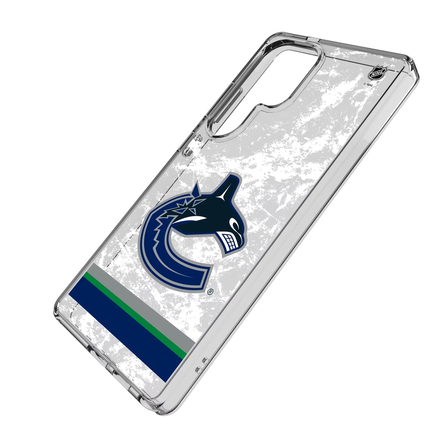 Vancouver Canucks Ice Stripe Clear Phone Case for Samsung Galaxy