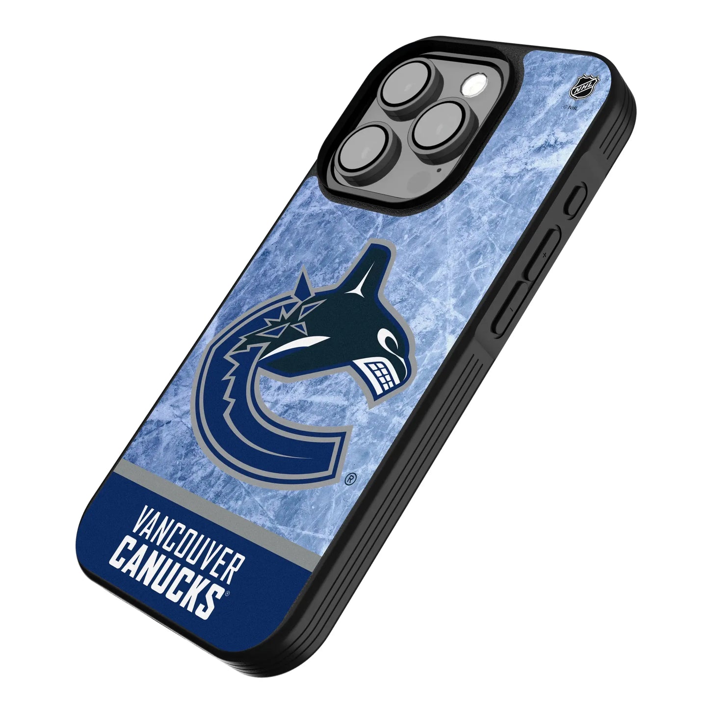 Vancouver Canucks Ice Wordmark Bump Phone Case for Apple iPhone