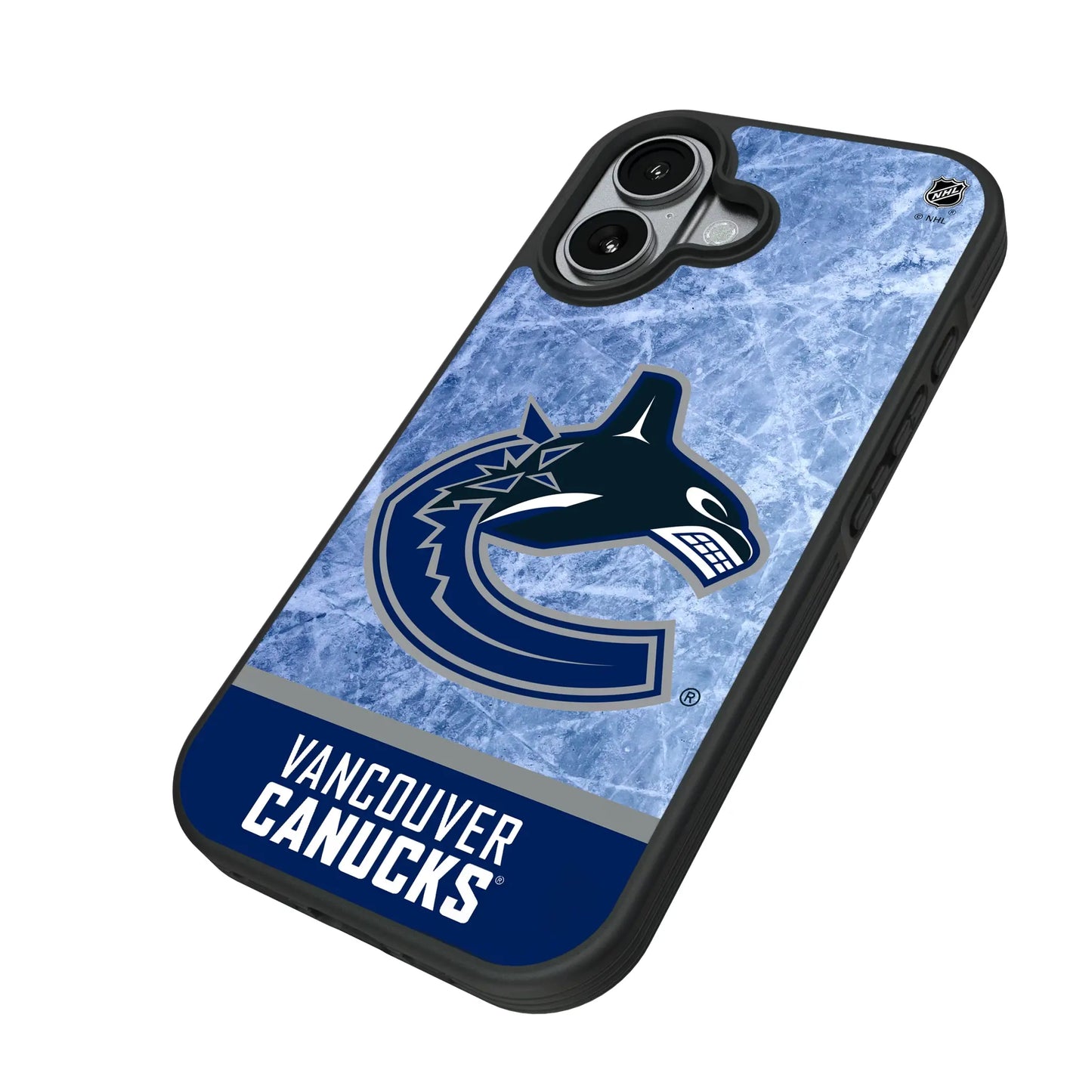Vancouver Canucks Ice Wordmark Bump Phone Case for Apple iPhone