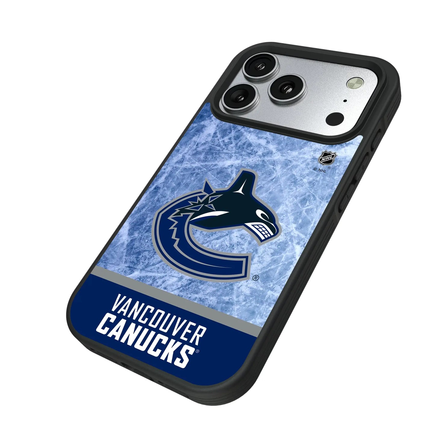 Vancouver Canucks Ice Wordmark Bump Phone Case for Apple iPhone