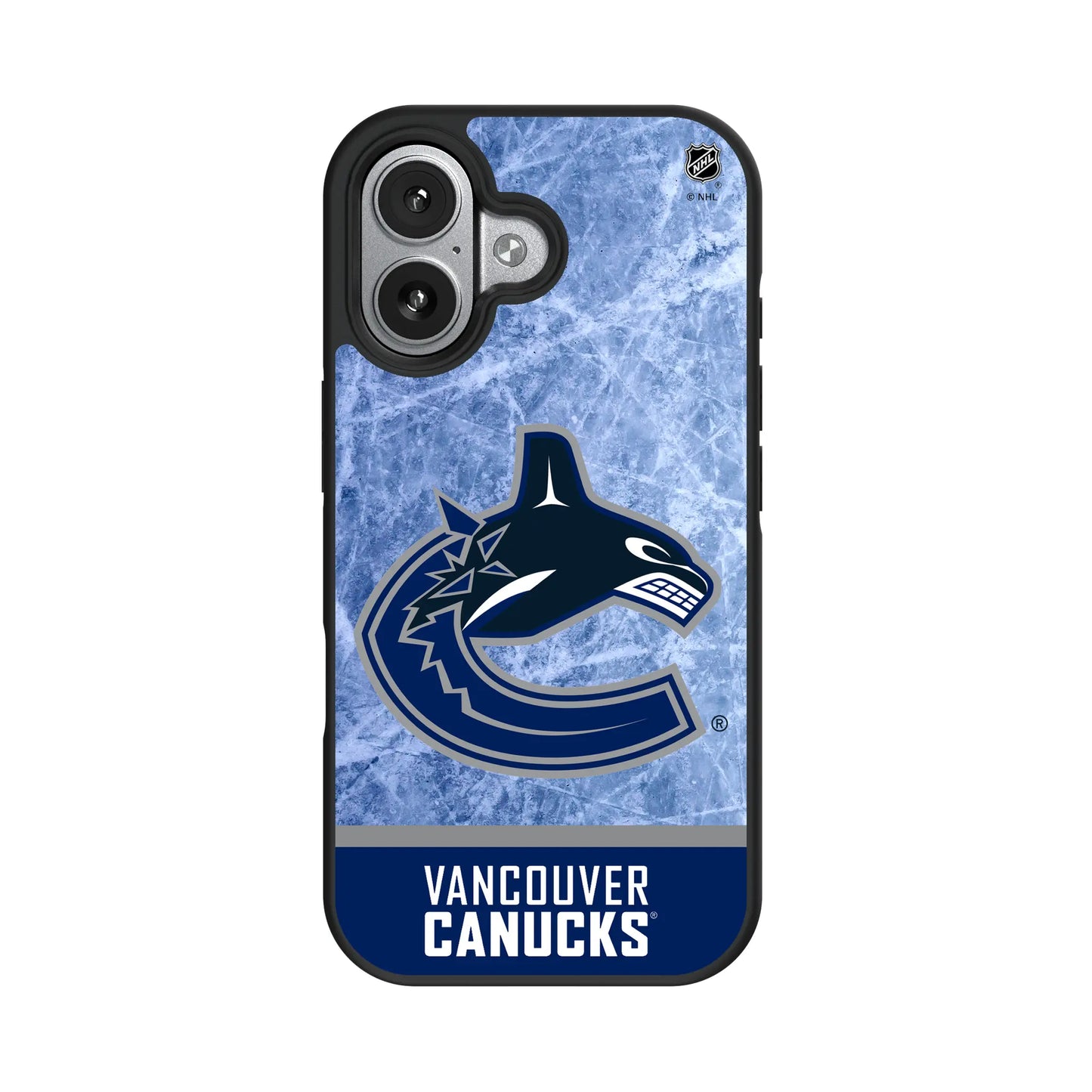 Vancouver Canucks Ice Wordmark Bump Phone Case for Apple iPhone