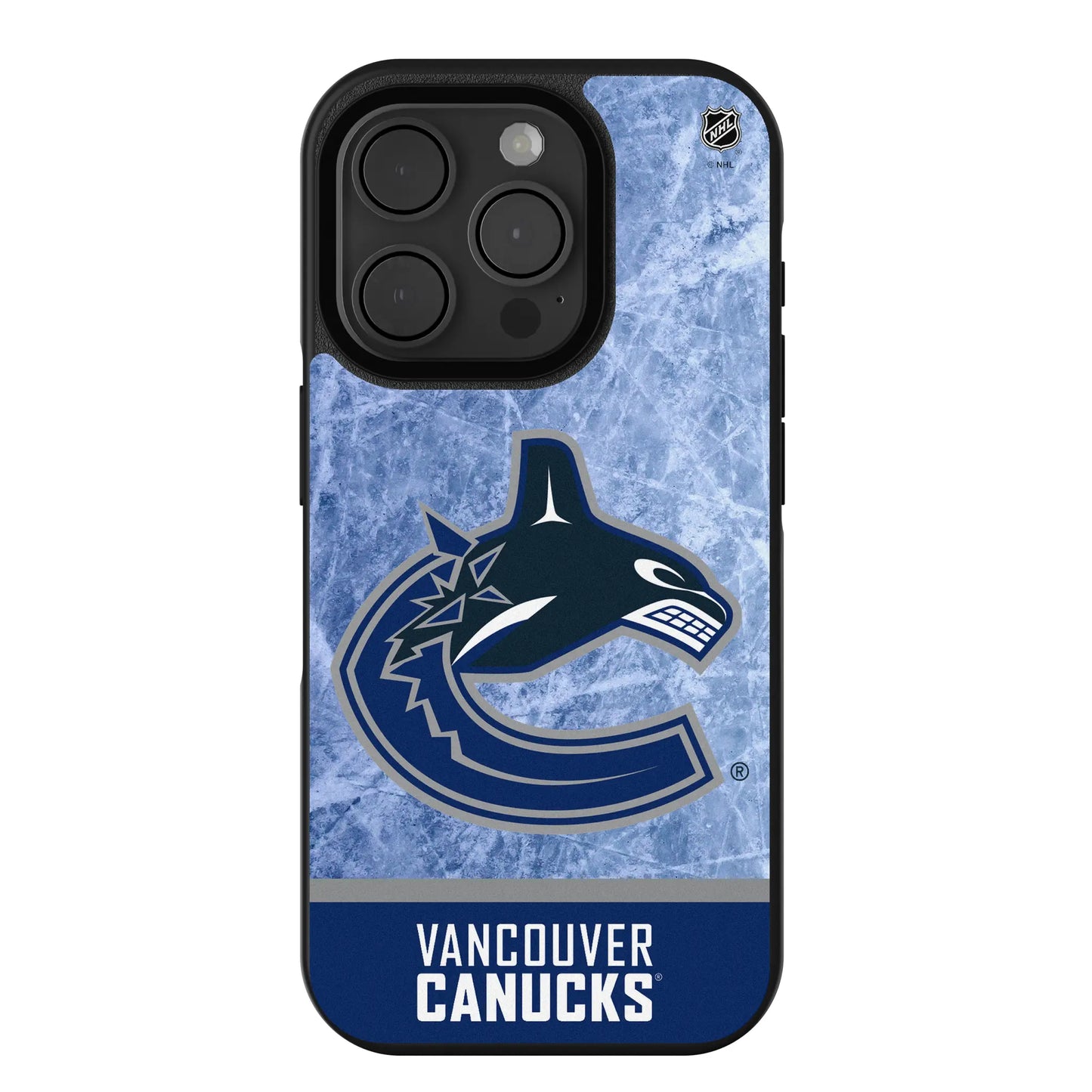 Vancouver Canucks Ice Wordmark Bump Phone Case for Apple iPhone