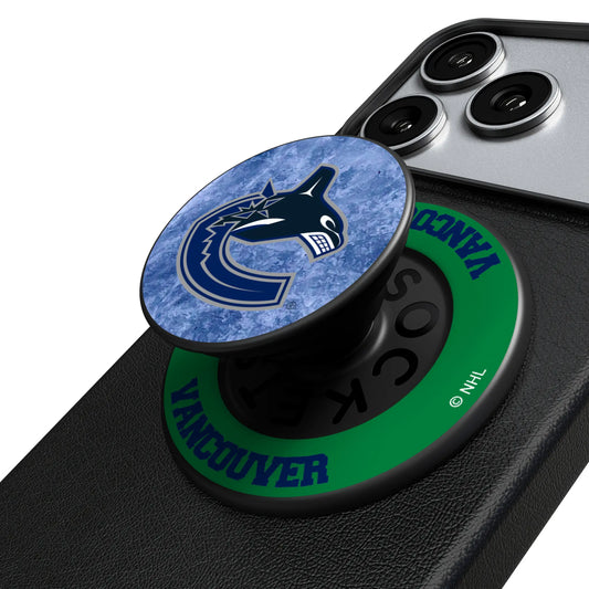 Vancouver Canucks Ice Wordmark PopSockets Magnetic Phone Grip and Stand