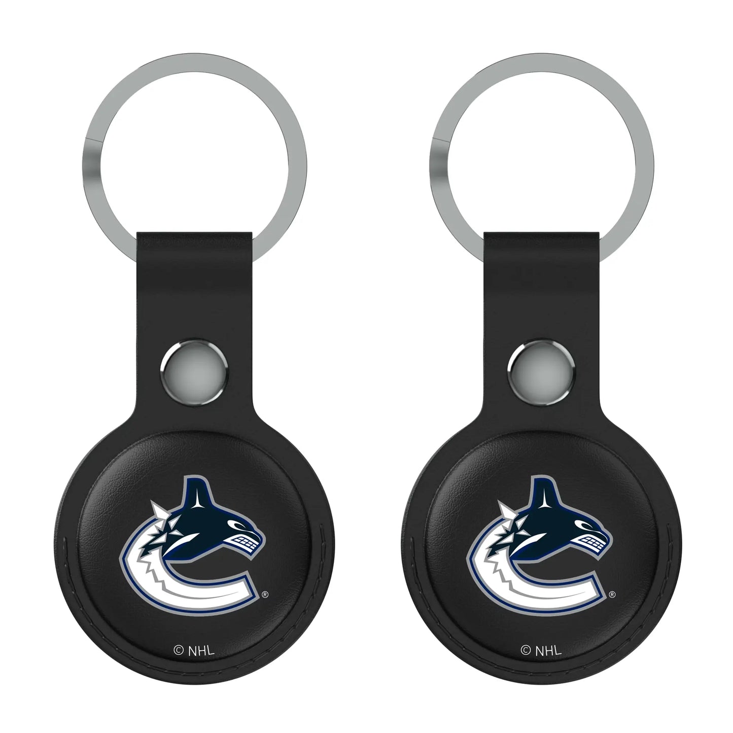 Vancouver Canucks Insignia Black Airtag Holder 2-Pack