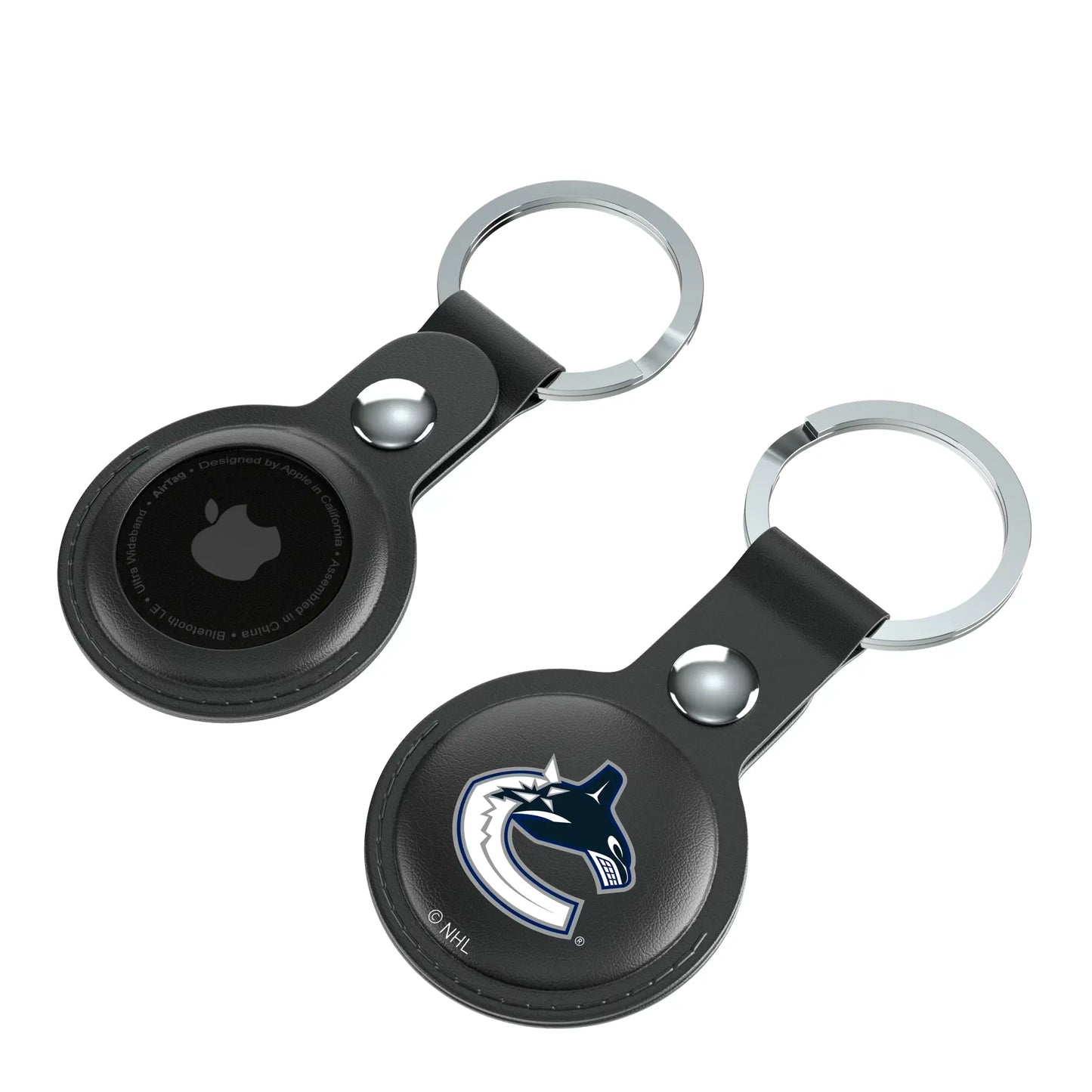 Vancouver Canucks Insignia Black Airtag Holder 2-Pack