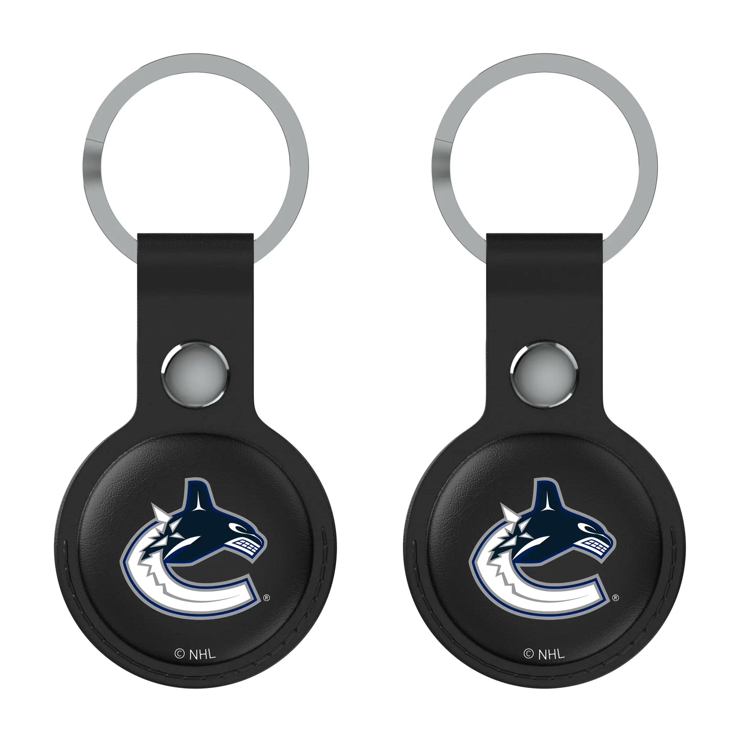 Vancouver Canucks Insignia Black Airtag Holder 2-Pack