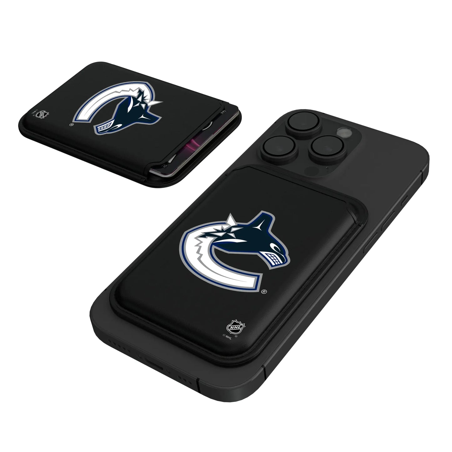 Vancouver Canucks Insignia Black Magnetic Credit Card Wallet