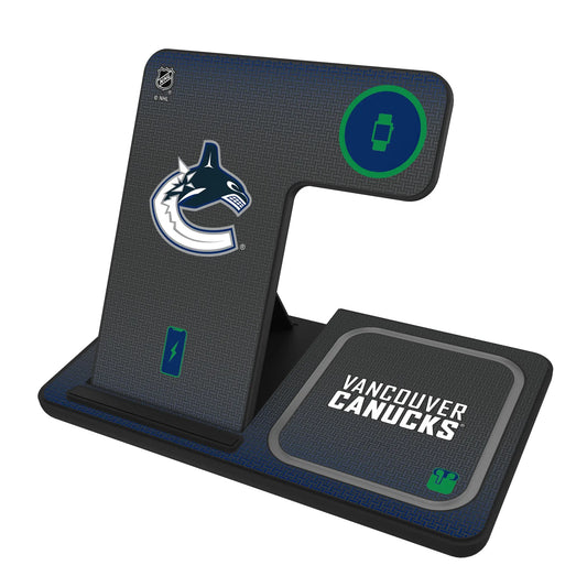 Vancouver Canucks Linen 3 in 1 Charging Station