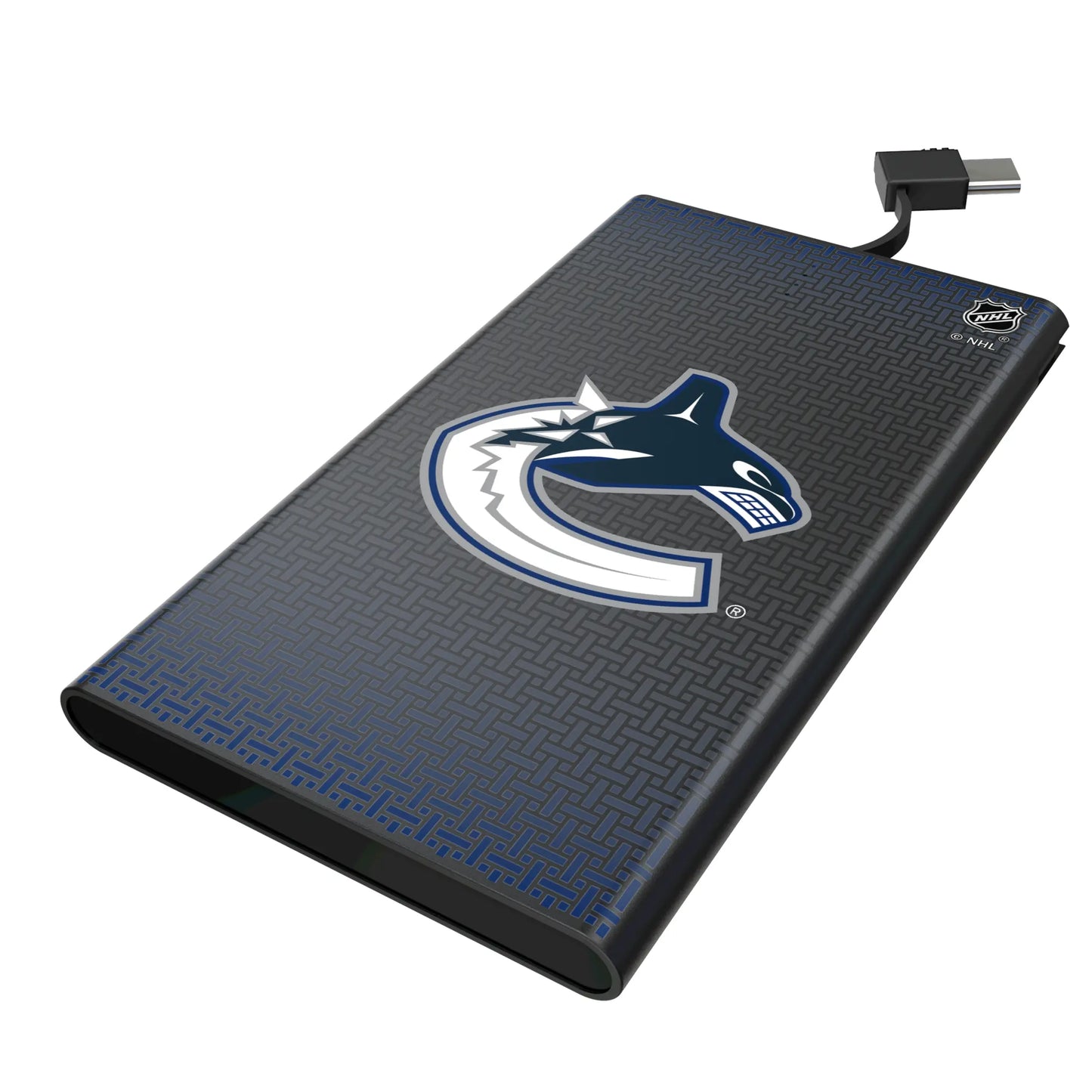 Vancouver Canucks Linen 5000mAh Flat Powerbank