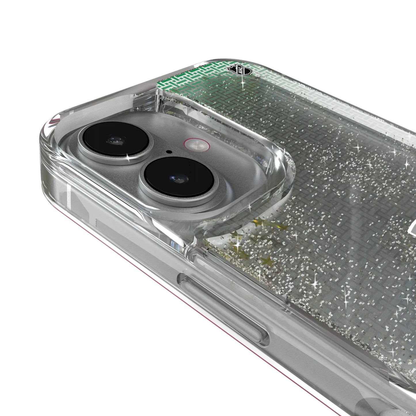 Vancouver Canucks Linen Glitter Phone Case for Apple iPhone