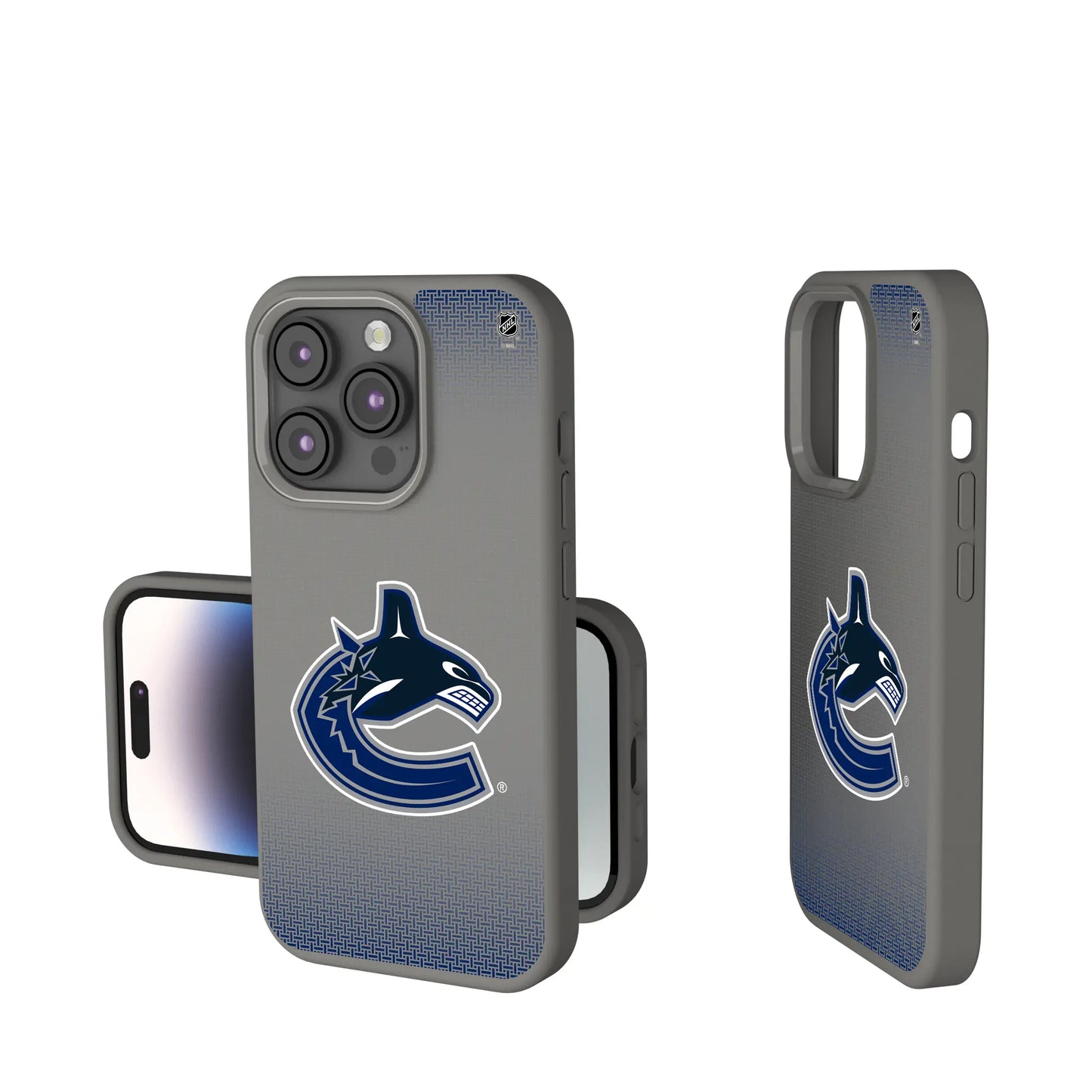Vancouver Canucks Linen Soft Touch Phone Case for Apple iPhone