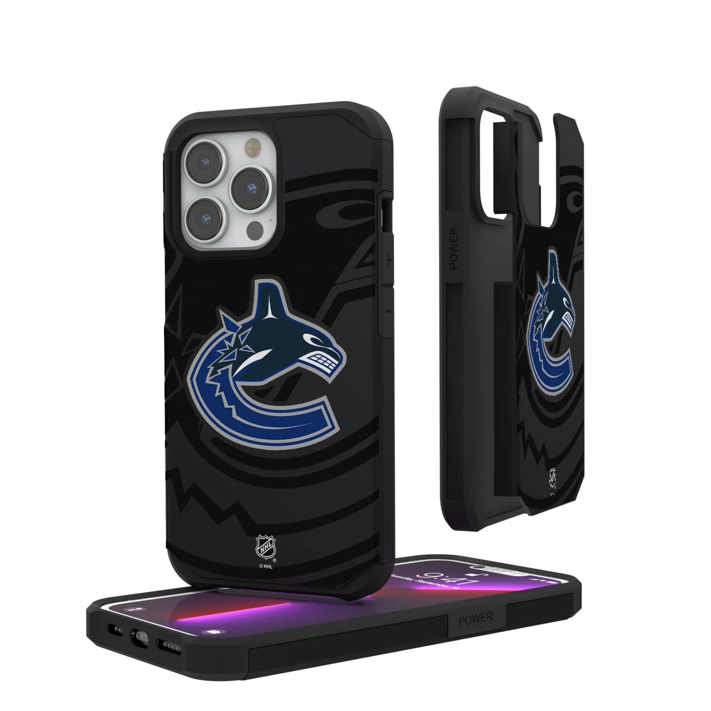 Vancouver Canucks Monocolor Tilt Rugged Phone Case for Apple iPhone