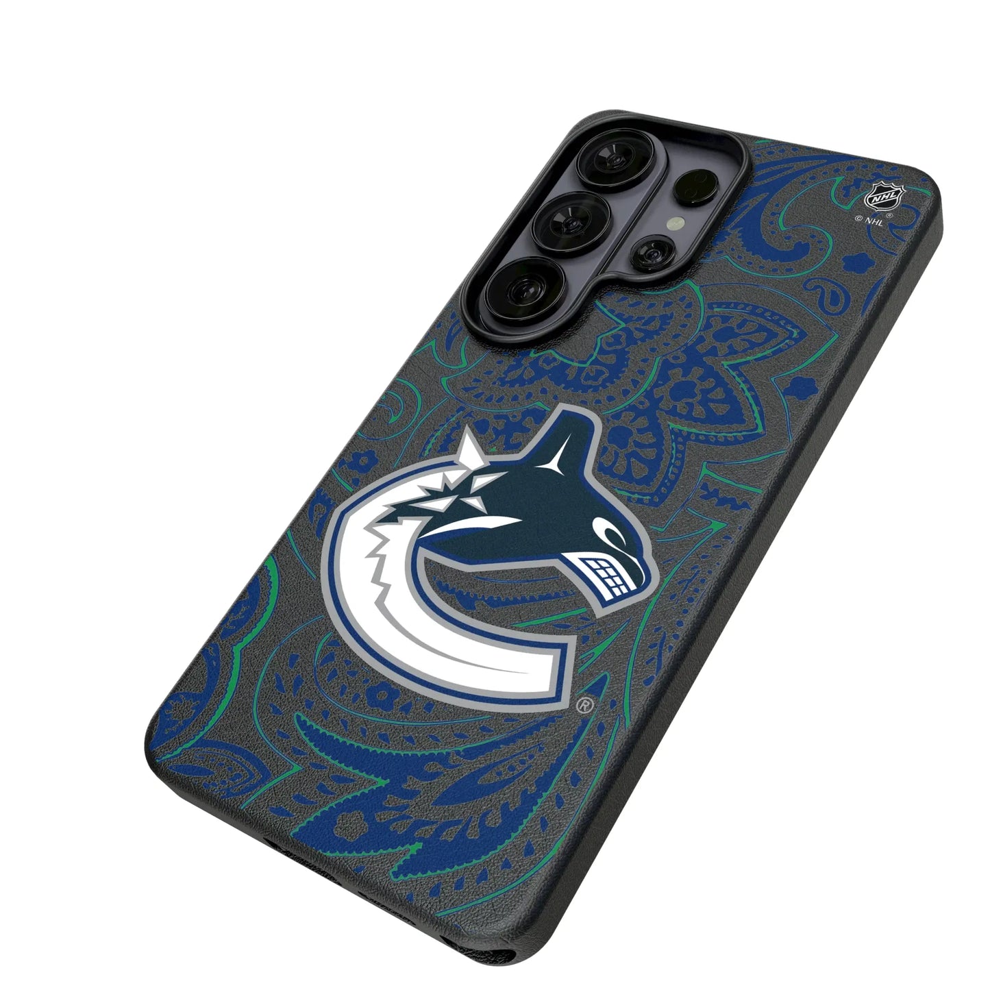 Vancouver Canucks Paisley MagSafe Compatible Phone Case for Samsung Galaxy
