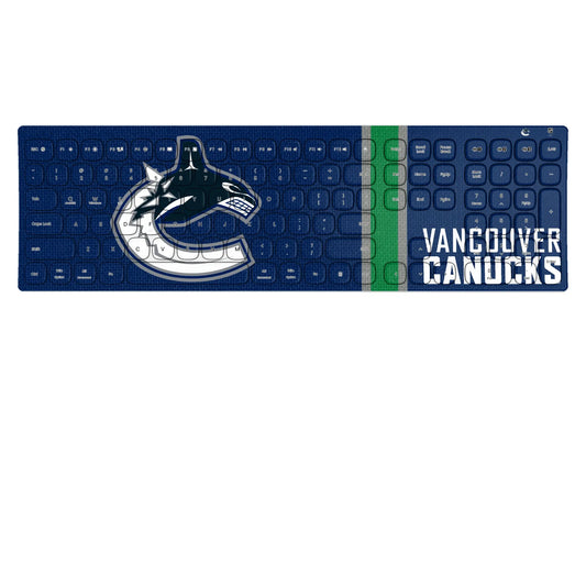 Vancouver Canucks Stripe Curved Wireless Keyboard
