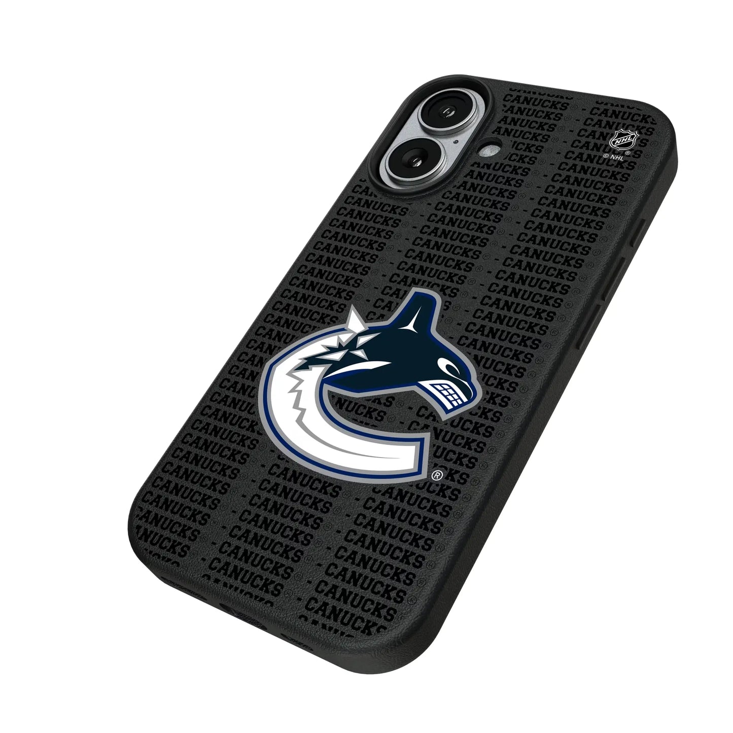 Vancouver Canucks Text Backdrop MagSafe Compatible Phone Case for Apple iPhone
