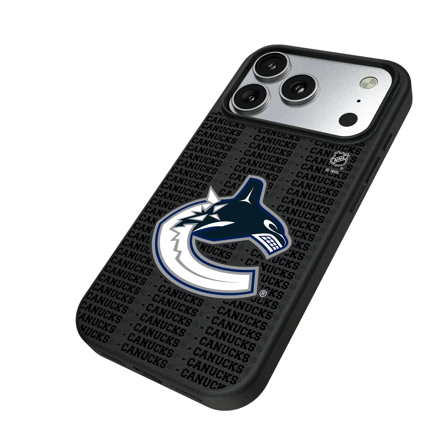 Vancouver Canucks Text Backdrop MagSafe Compatible Phone Case for Apple iPhone
