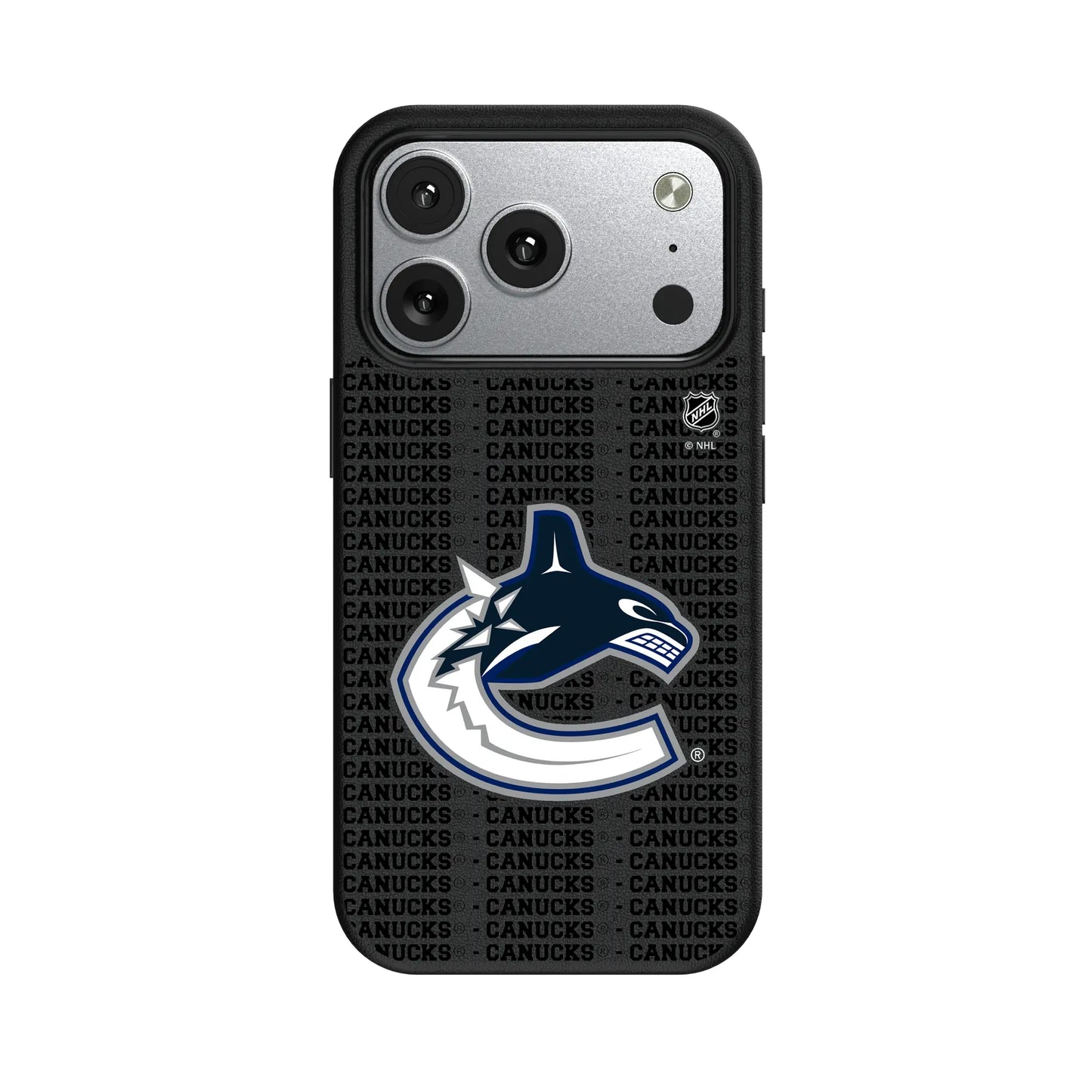 Vancouver Canucks Text Backdrop MagSafe Compatible Phone Case for Apple iPhone