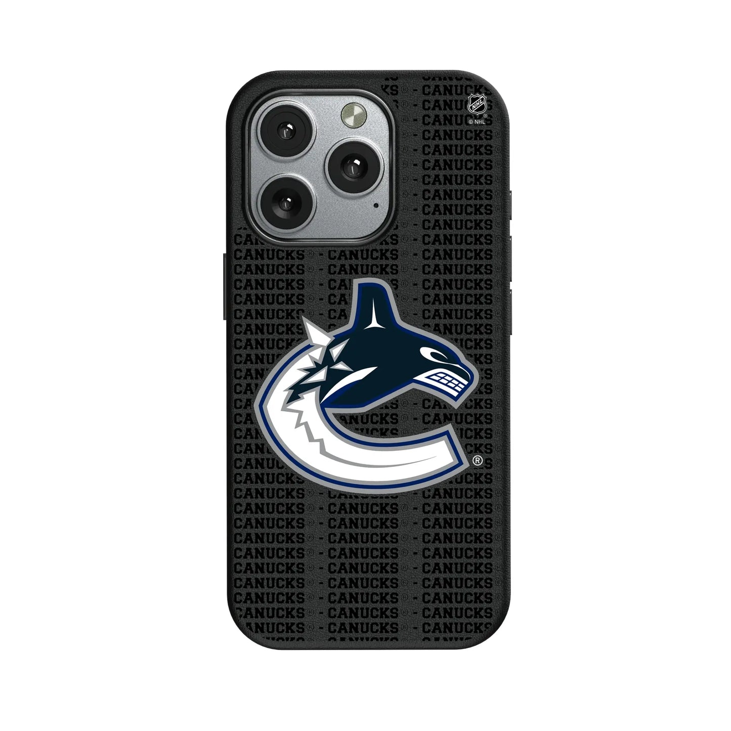 Vancouver Canucks Text Backdrop MagSafe Compatible Phone Case for Apple iPhone