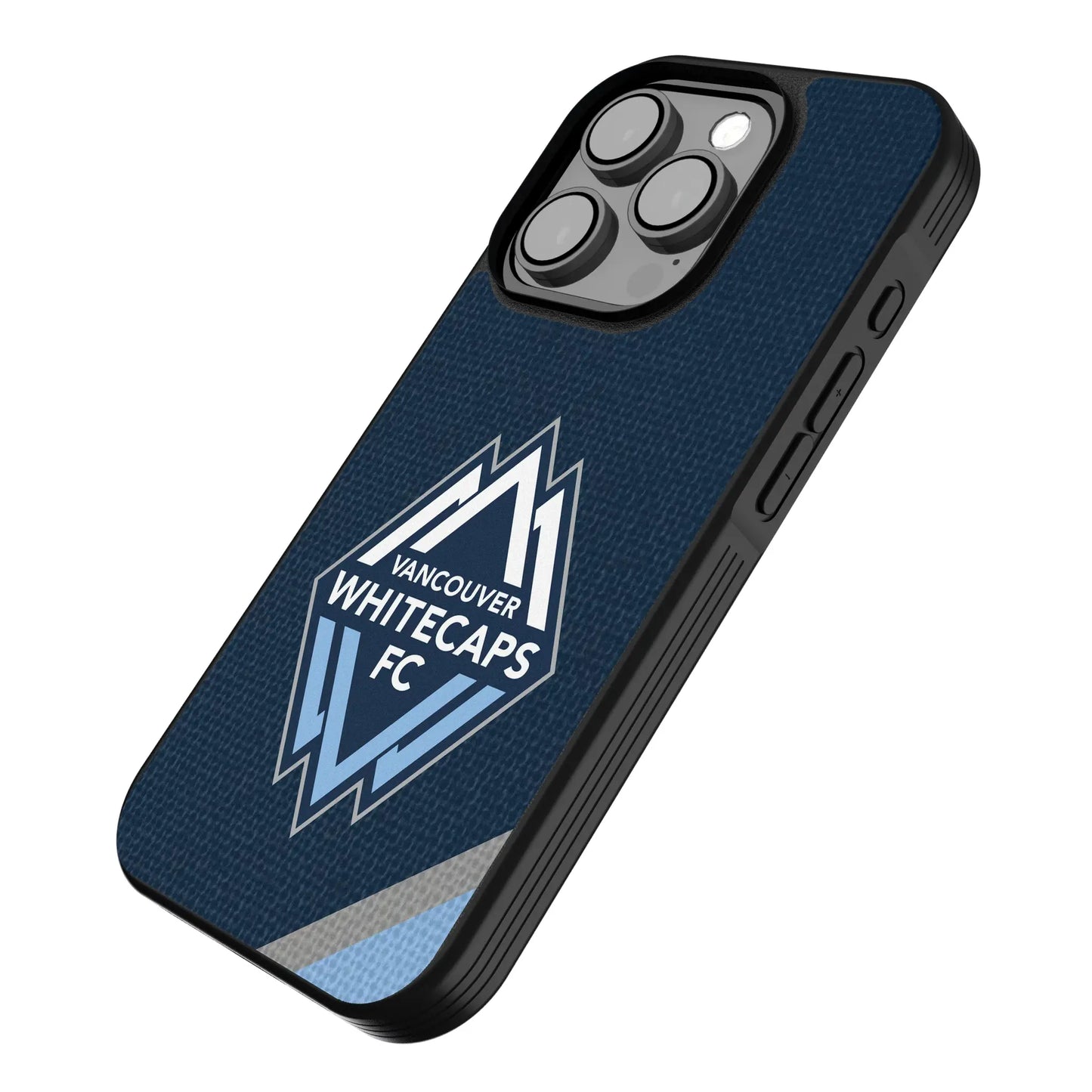 Vancouver Whitecaps Diagonal Stripe Bump Phone Case for Apple iPhone