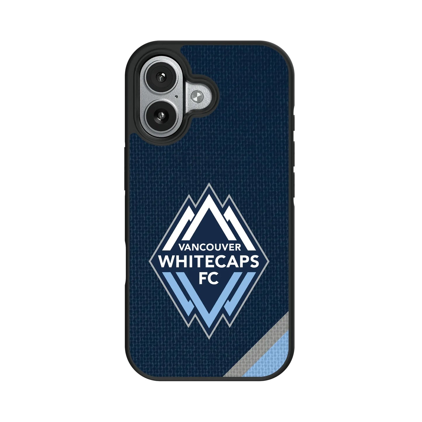 Vancouver Whitecaps Diagonal Stripe Bump Phone Case for Apple iPhone