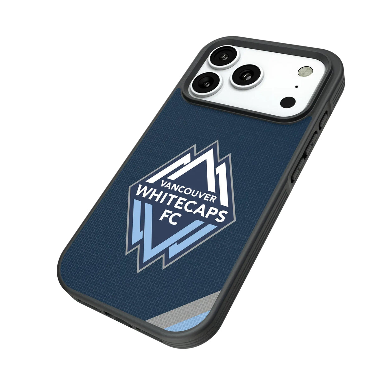 Vancouver Whitecaps Diagonal Stripe Bump Phone Case for Apple iPhone