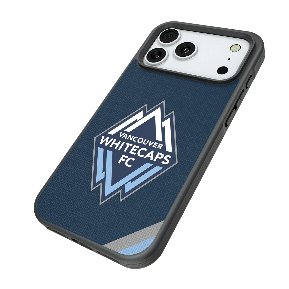 Vancouver Whitecaps Diagonal Stripe Bump Phone Case for Apple iPhone