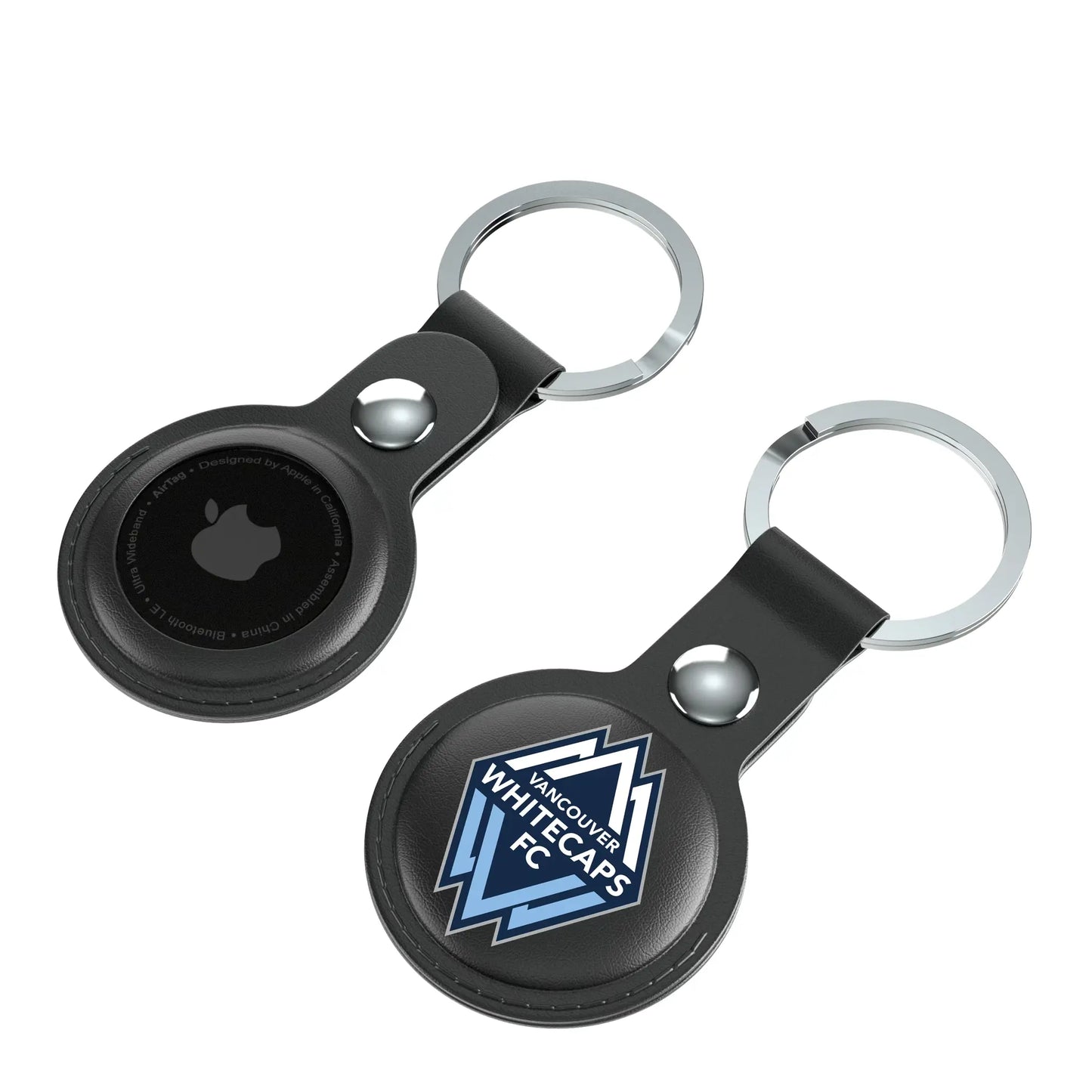 Vancouver Whitecaps Insignia Black Airtag Holder 2-Pack