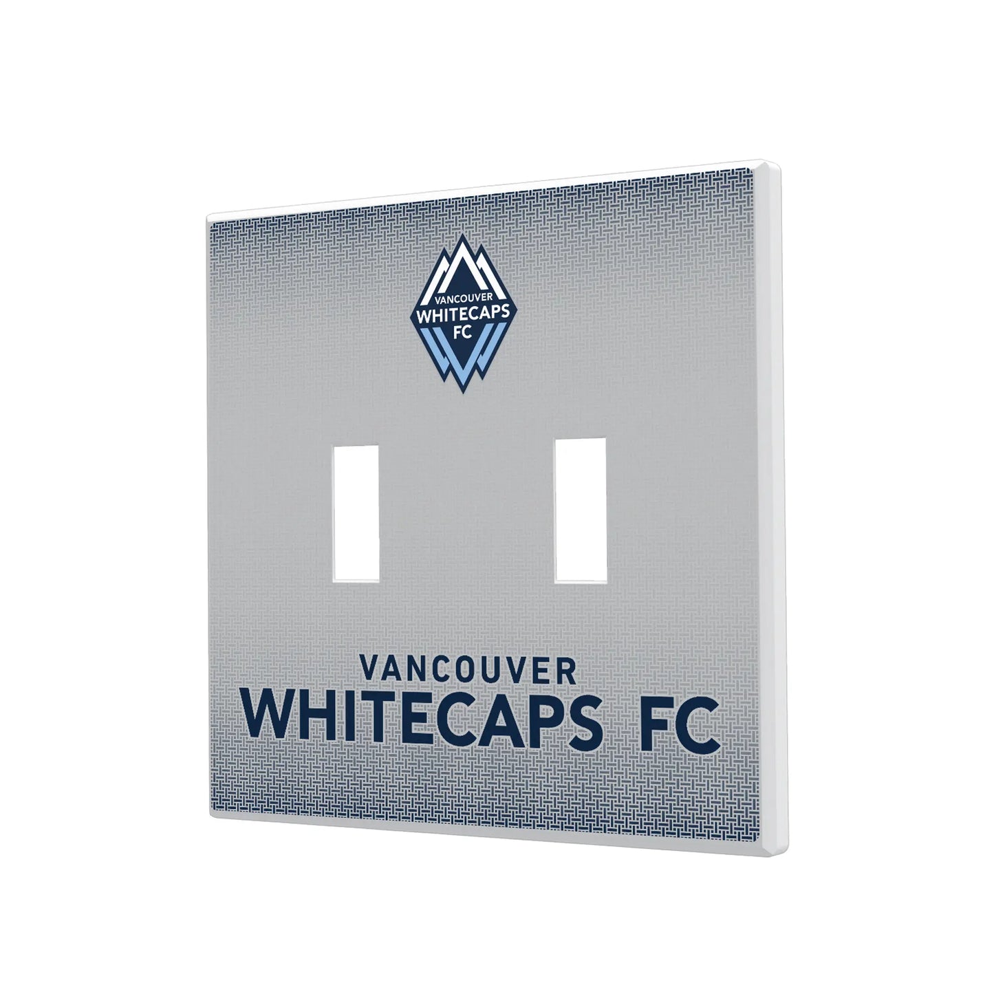 Vancouver Whitecaps Linen Hidden-Screw Light Switch Plate