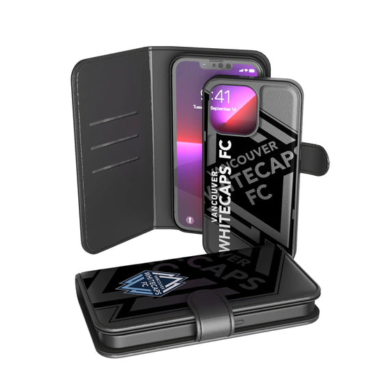 Vancouver Whitecaps Monocolor Tilt Wallet Phone Case for Apple iPhone