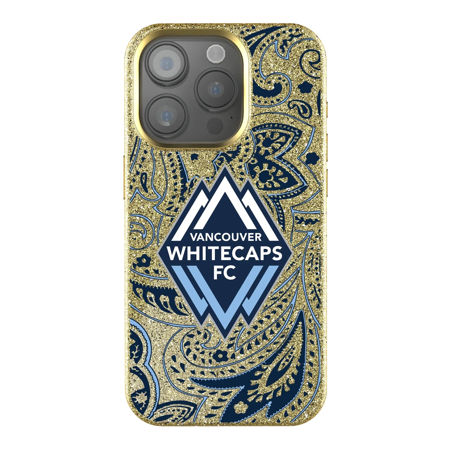 Vancouver Whitecaps Paisley Bling Phone Case for Apple iPhone