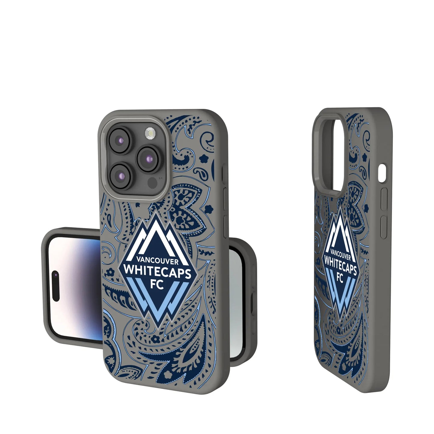Vancouver Whitecaps Paisley Soft Touch Phone Case for Apple iPhone