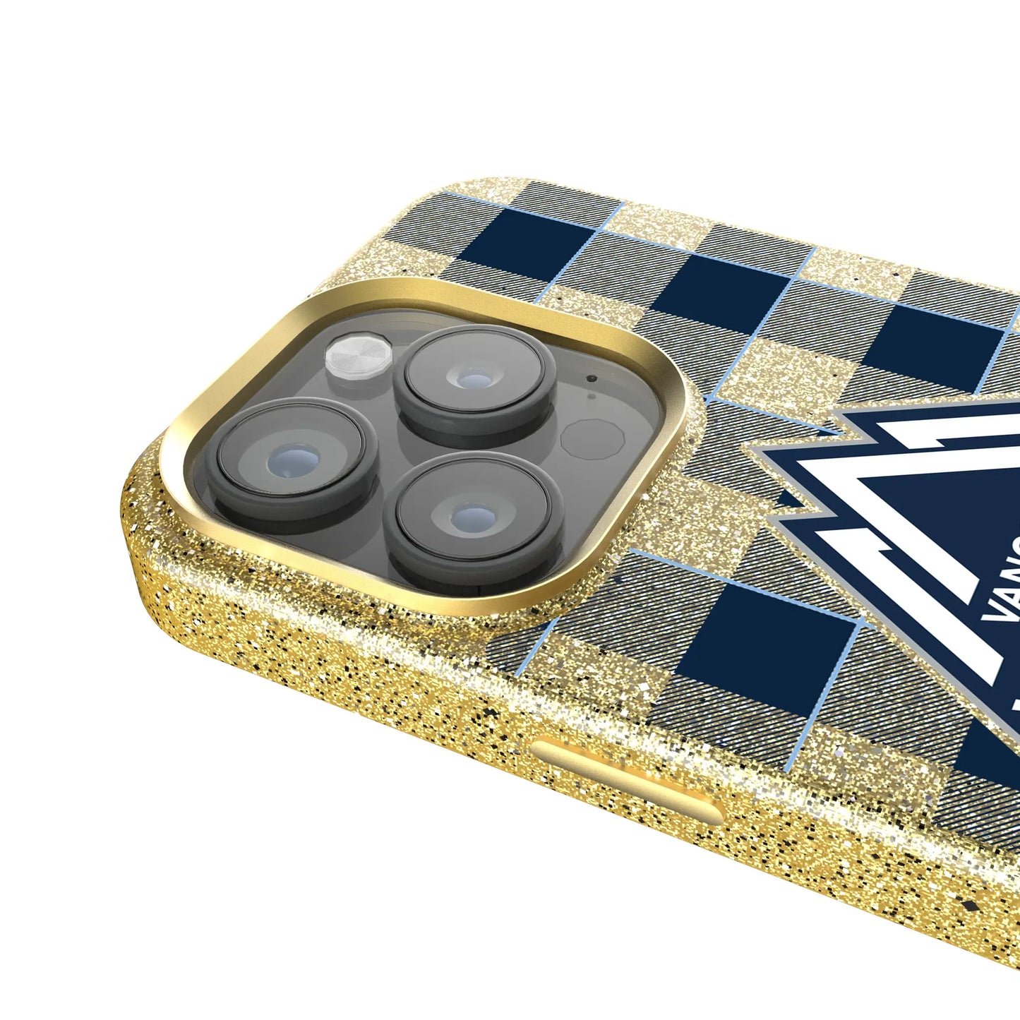 Vancouver Whitecaps Plaid Bling Phone Case for Apple iPhone