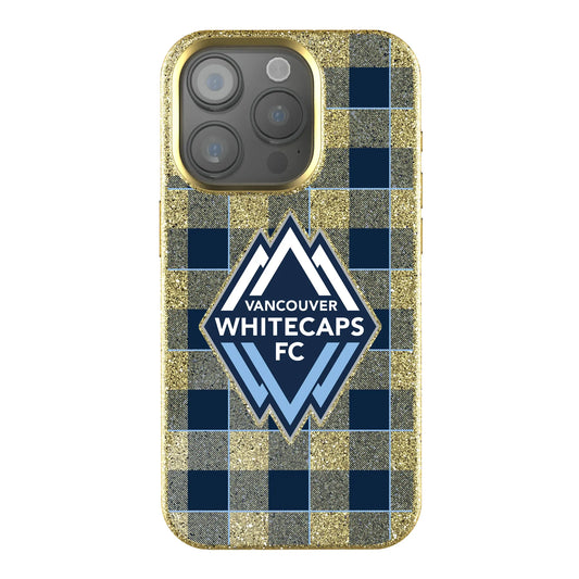 Vancouver Whitecaps Plaid Bling Phone Case for Apple iPhone