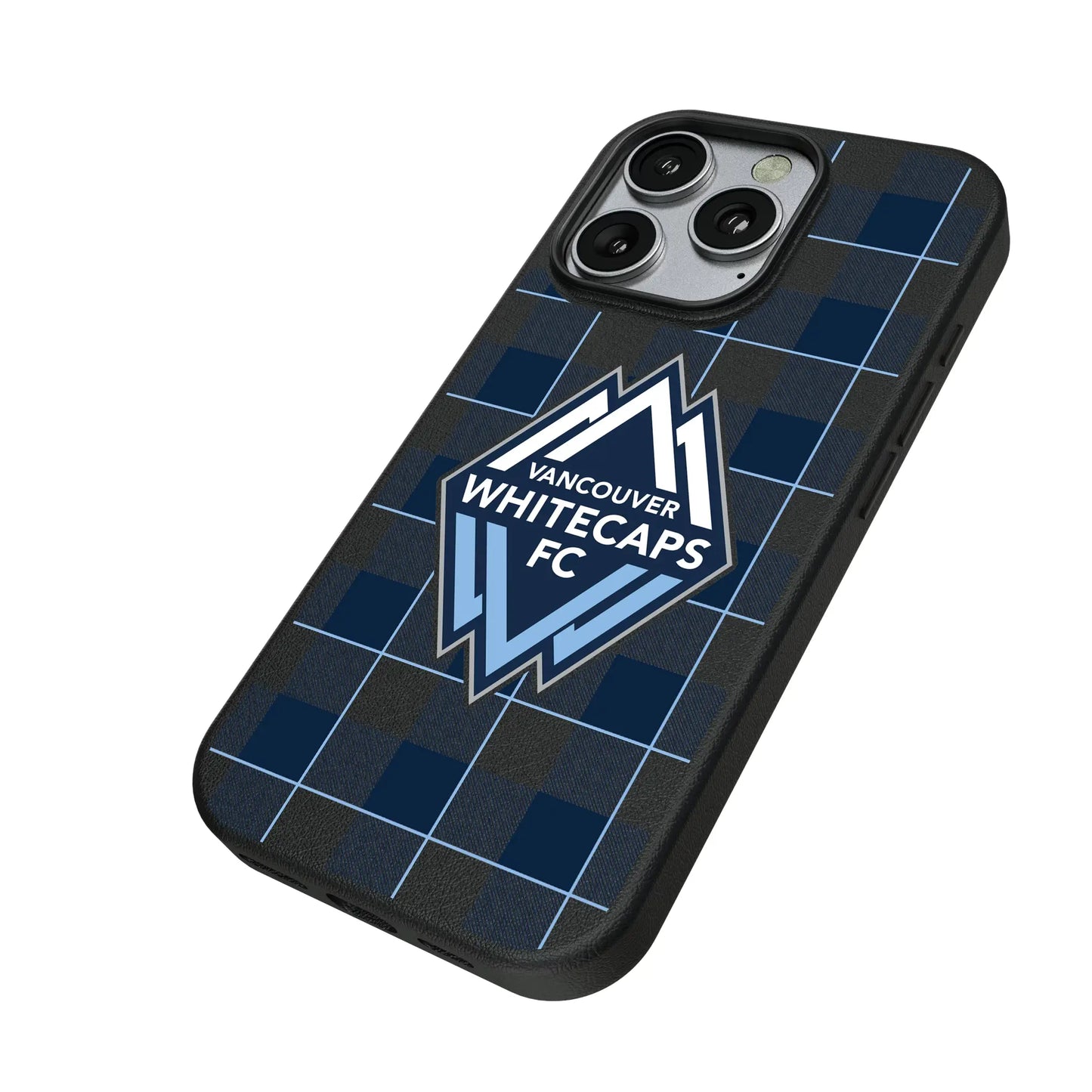 Vancouver Whitecaps Plaid MagSafe Compatible Phone Case for Apple iPhone