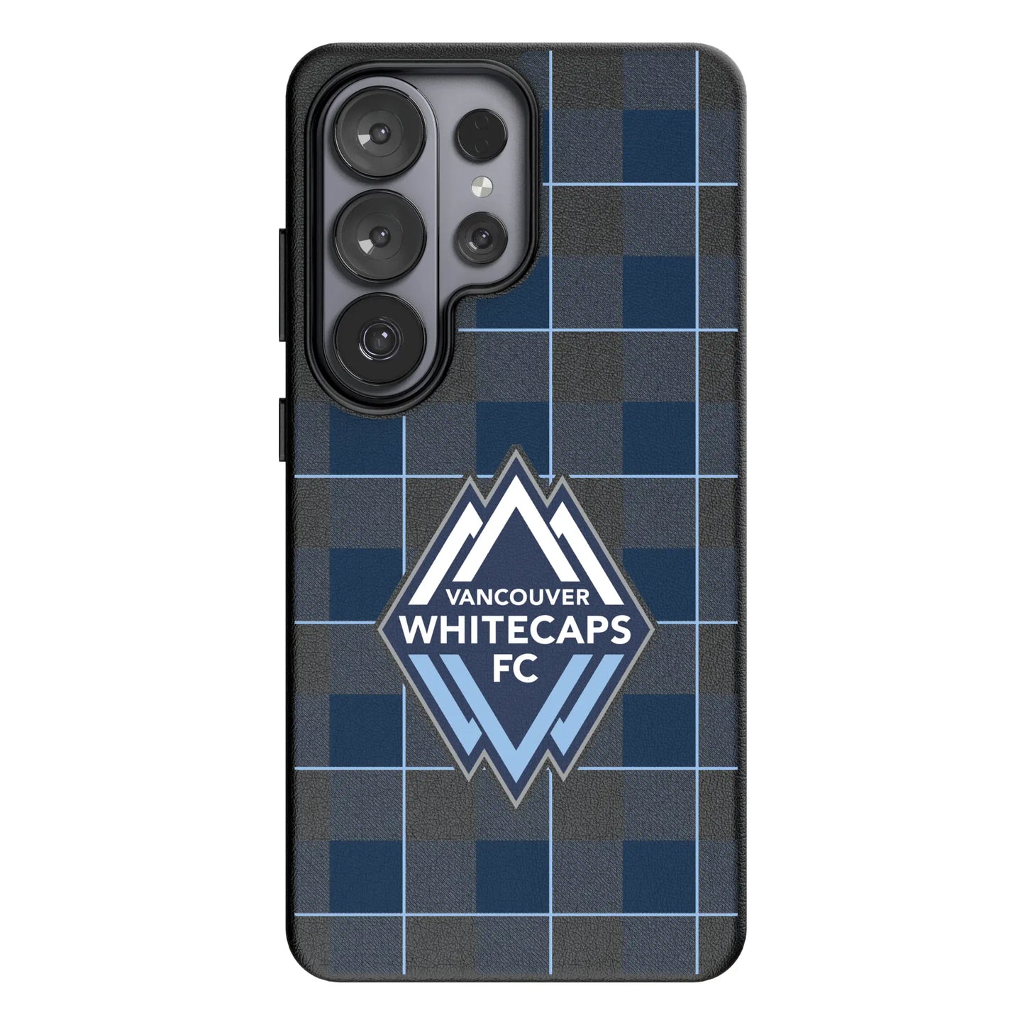 Vancouver Whitecaps Plaid MagSafe Compatible Phone Case for Samsung Galaxy