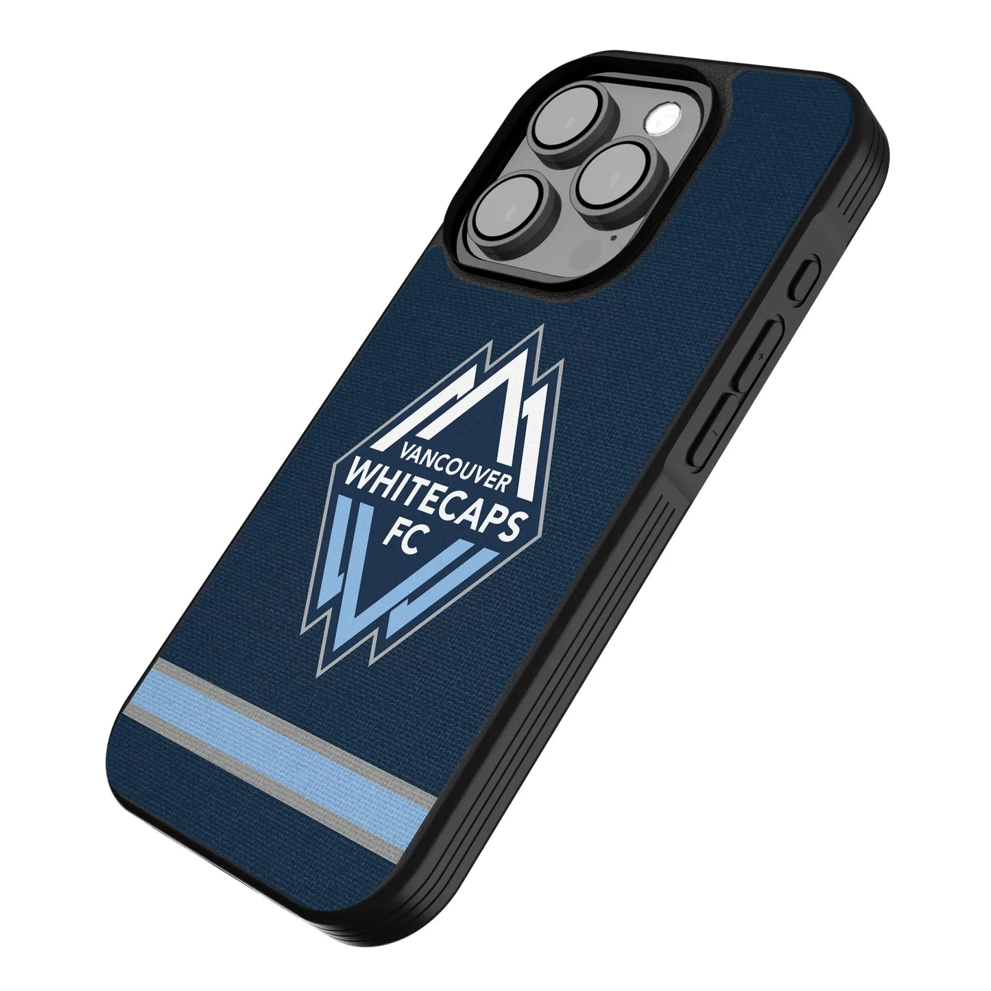 Vancouver Whitecaps Stripe Bump Phone Case for Apple iPhone