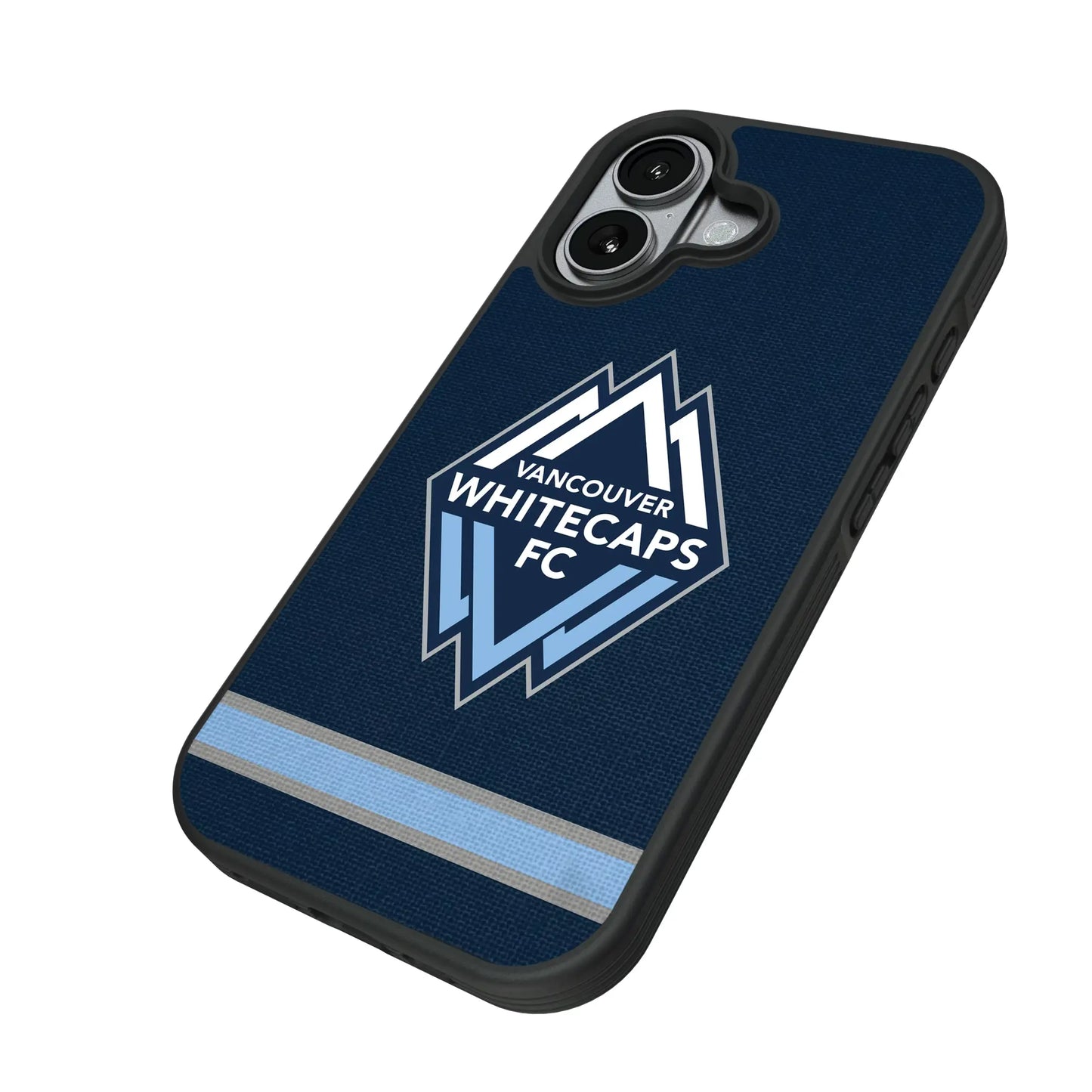 Vancouver Whitecaps Stripe Bump Phone Case for Apple iPhone