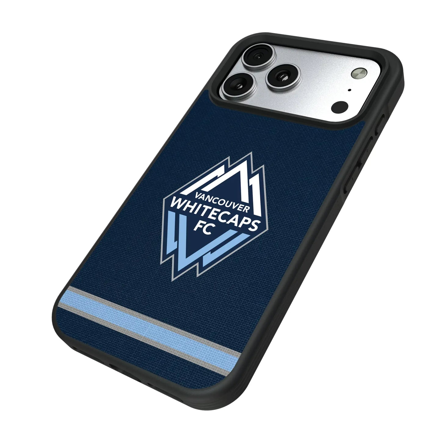 Vancouver Whitecaps Stripe Bump Phone Case for Apple iPhone