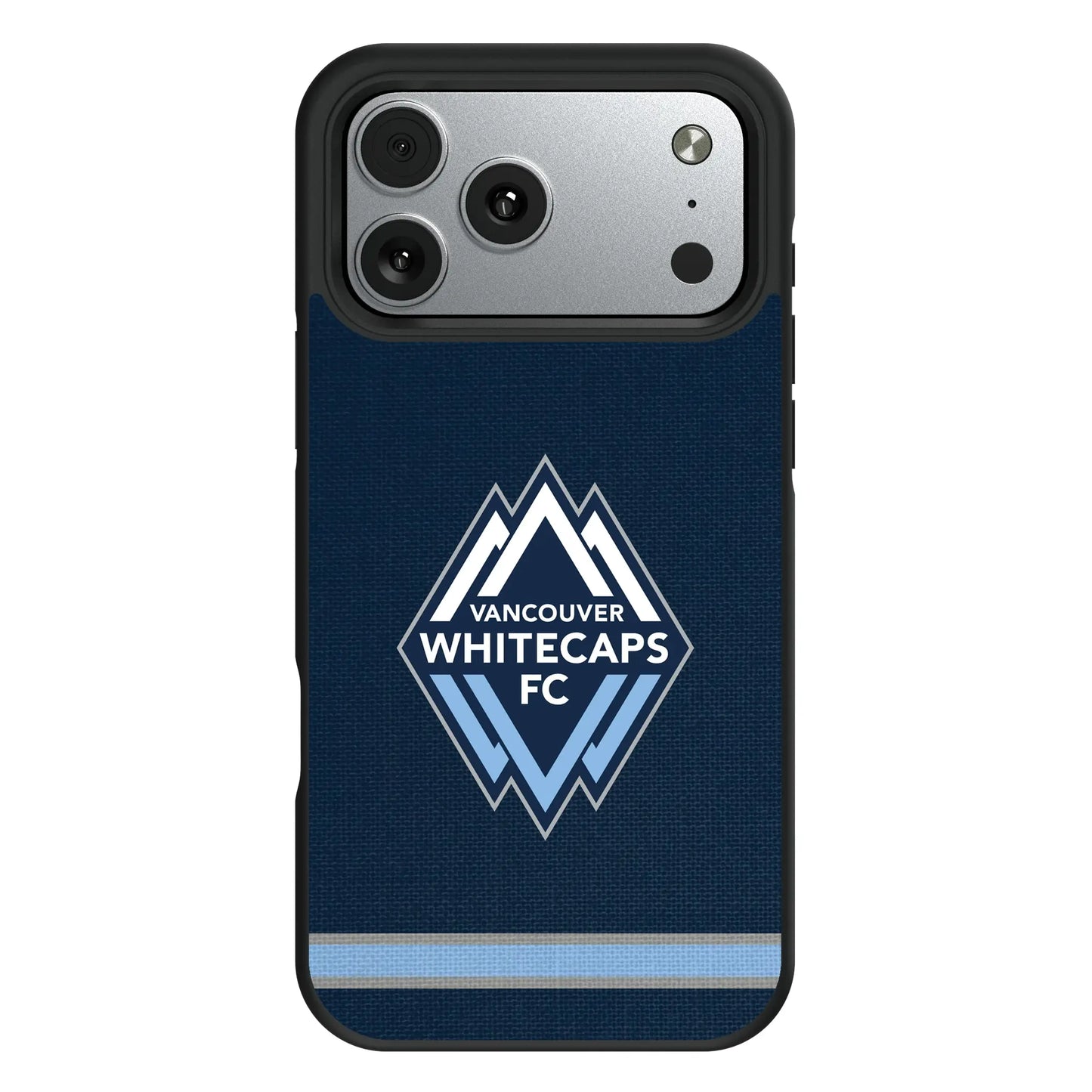 Vancouver Whitecaps Stripe Bump Phone Case for Apple iPhone