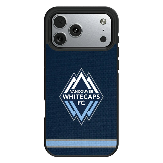 Vancouver Whitecaps Stripe Bump Phone Case for Apple iPhone