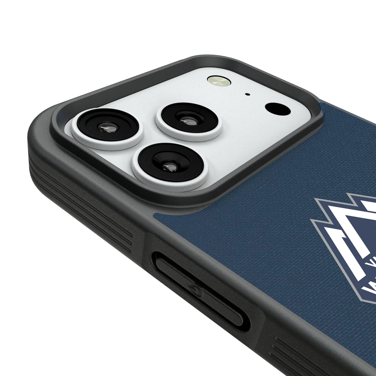 Vancouver Whitecaps Stripe Bump Phone Case for Apple iPhone